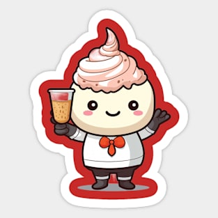 kawaii ice cream cone junk food T-Shirt cute  funny Sticker